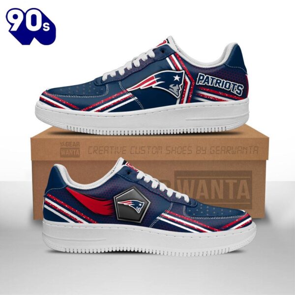 New England Patriots Air Sneakers Custom Force Shoes For Fans