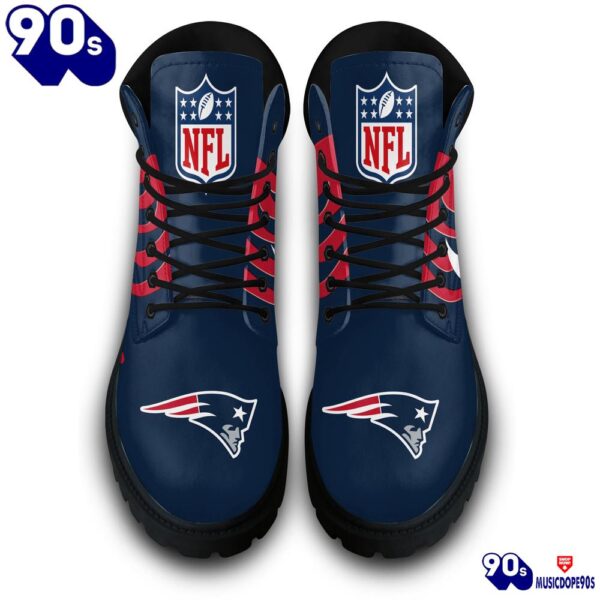 New England Patriots Custom Boots Shoes Idea Gift For Fan