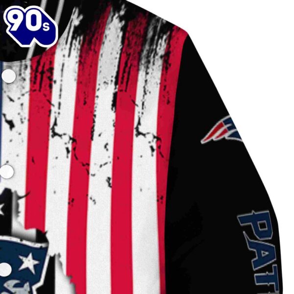 New England Patriots Patriotic Theme Black Jacket