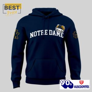 New Hello Kitty X Notre Dame Navy Football Hoodie