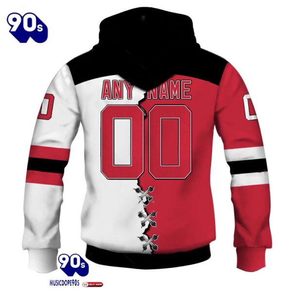 New Jersey Devils Personalized NHL Mix Jersey Hoodie Set