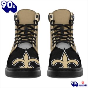 New Orleans Saints All Season Boots Casual Shoes Vegan Leather Custom Boot Shoes