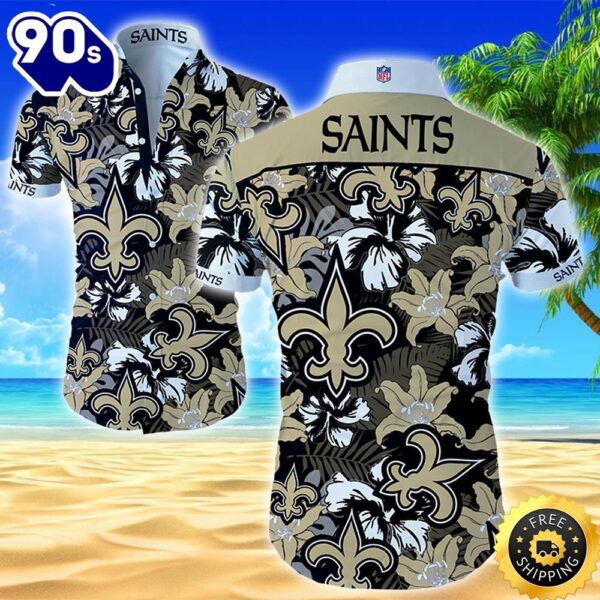 New Orleans Saints Hawaiian Shirt Summer Button Up -Store-ccf09f17b1c1