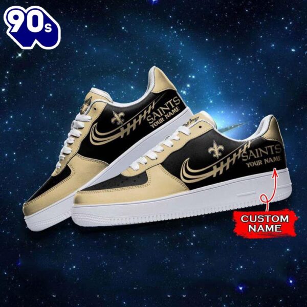 New Orleans Saints NFL Personalized Air Force Sneaker