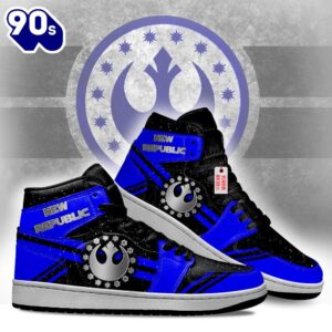 New Republic Star Wars Symbols J1 Shoes Custom For Fans