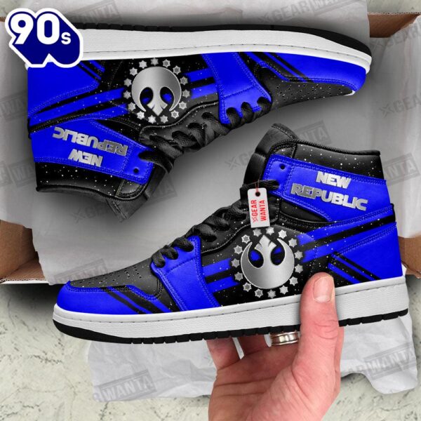 New Republic Star Wars Symbols J1 Shoes Custom For Fans