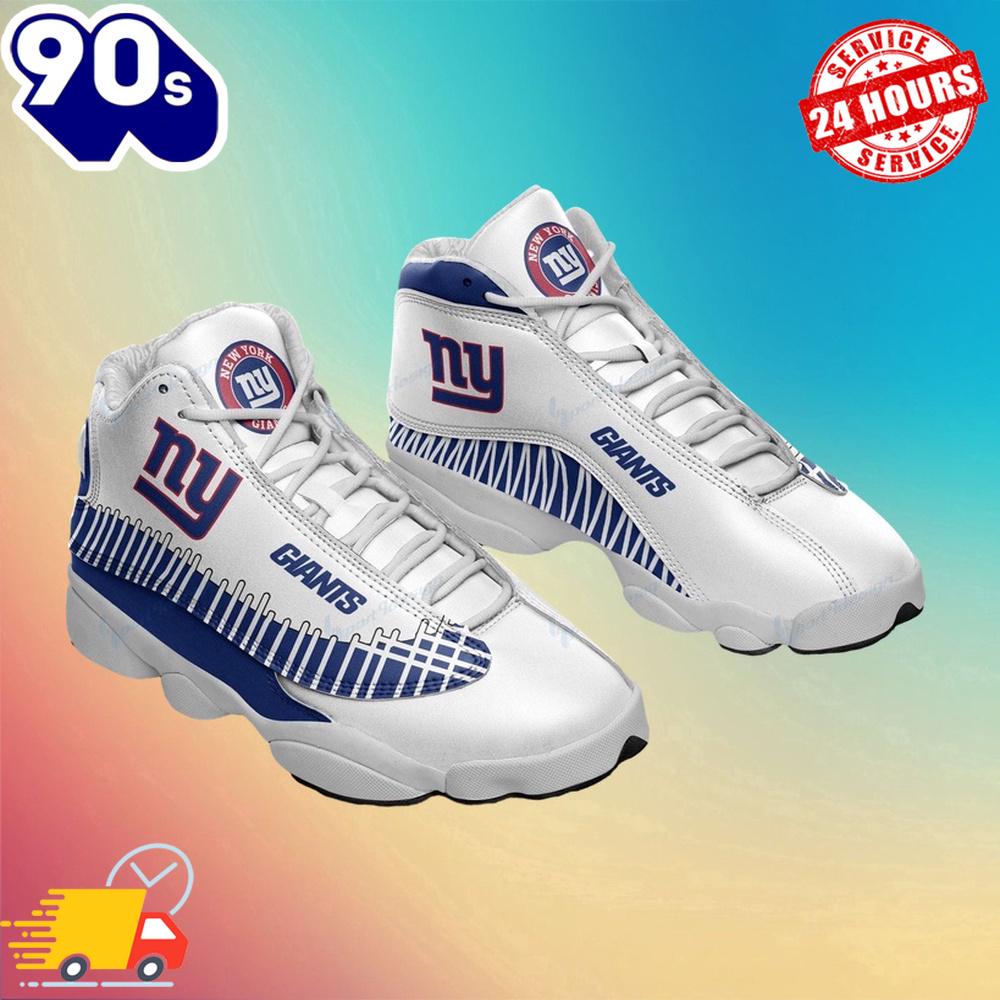 New York Giants Air Jordan 13 Sneakers New York Giants Air Jordan 13 Sneakers