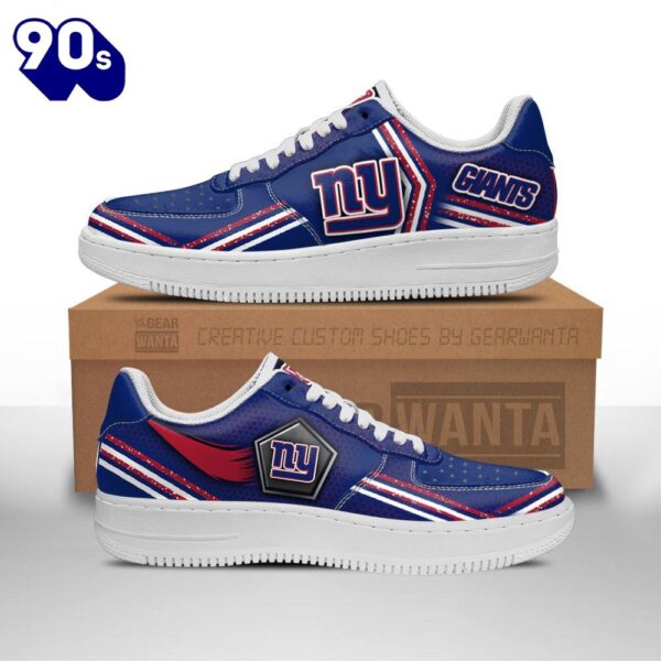 New York Giants Air Sneakers Custom Force Shoes For Fans