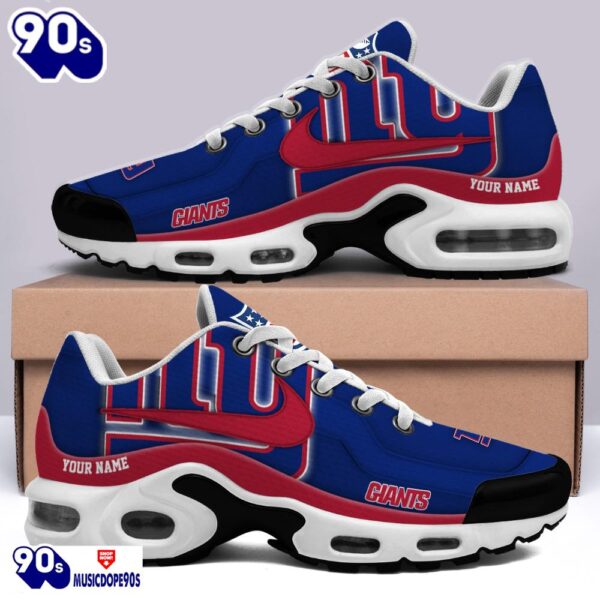 New York Giants Customized Air Max Plus Shoes