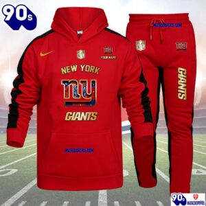 New York Giants NFL 32 Teams Personlized Golden Logo Hoodie Set