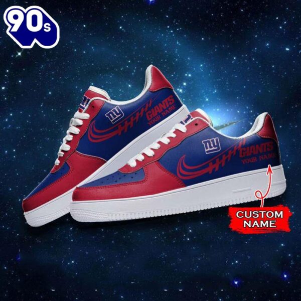 New York Giants NFL Personalized Air Force Sneaker