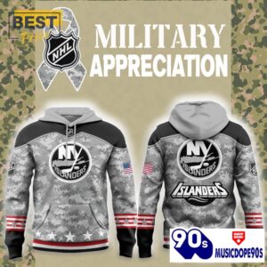 New York Islanders 2024 Military Appreciation Hoodie, Jogger, Cap