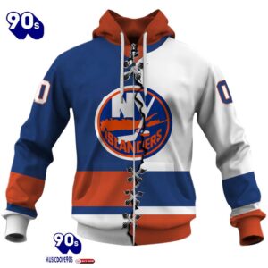 New York Islanders Personalized NHL Mix Jersey Hoodie Set