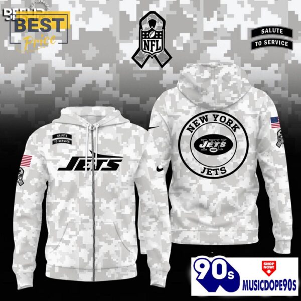 New York Jets Camo 2024 Salute to Service Hoodie, Jogger, Cap