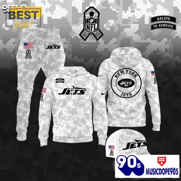 New York Jets Camo 2024 Salute to Service Hoodie, Jogger, Cap