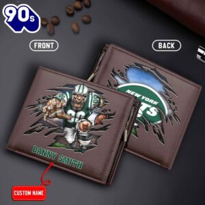 New York Jets Men’s Leather…