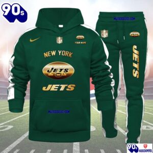 New York Jets NFL 32 Teams Personlized Golden Logo Hoodie Set