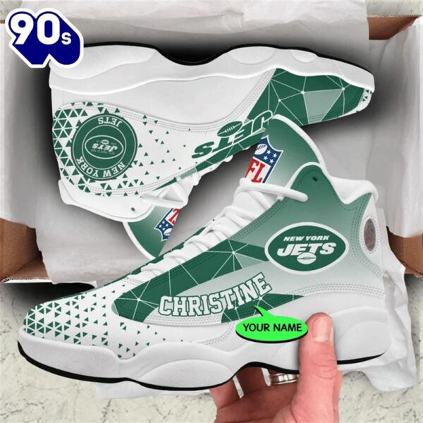 New York Jets NFL Personalized Jordan 13 Shoes