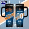 New York Knicks NBA Custom Stanley Quencher 40oz Stainless Steel Tumbler With Handle  1