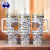 New York Knicks NBA Sports Custom Stanley Quencher 40oz Stainless Steel Tumbler With Handle