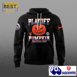 New York Mets 2024 Postseason Pumpkin Hoodie, Cap