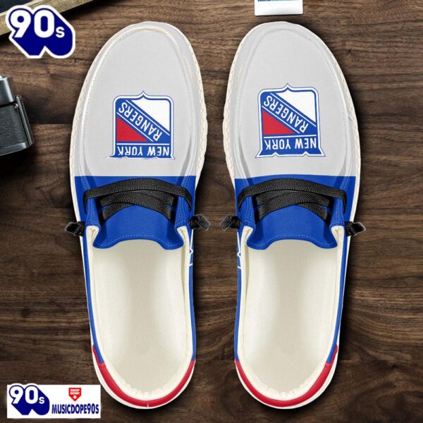 New York Rangers NHL Hey Dude Shoes Custom Name Perfect Gift