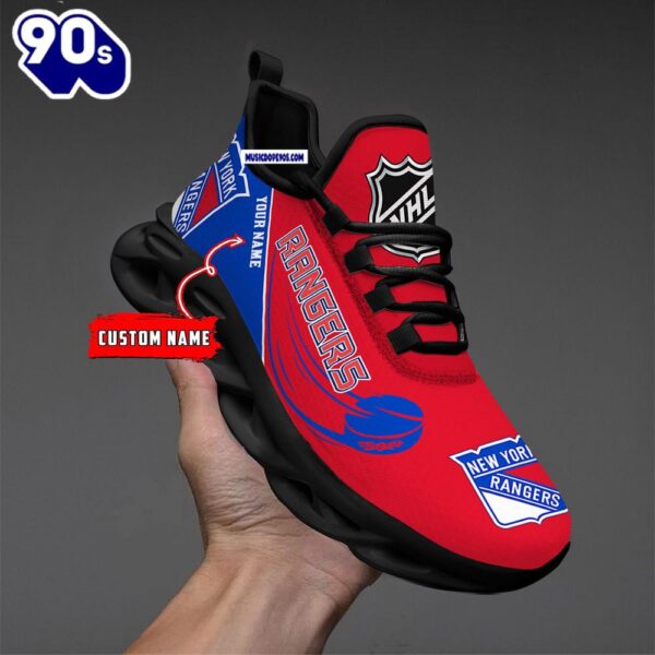 New York Rangers Personalized NHL New Max Soul Shoes V1