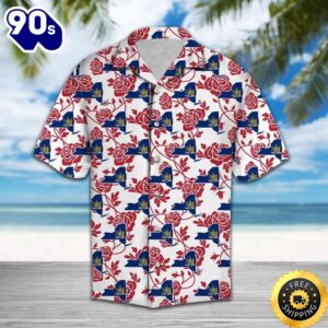 New York Rose Hawaiian Shirt…