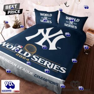 New York Yankees 2024 World Series American League Champions Bedding Set