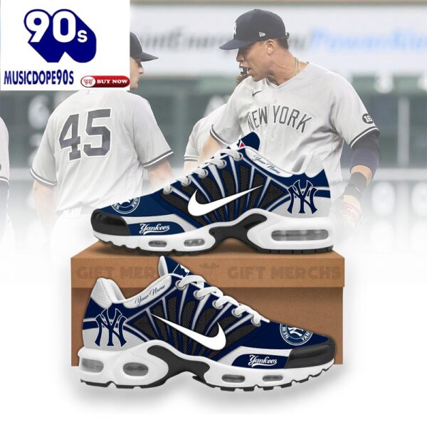 New York Yankees Custom Nike Air Max Plus Shoes For Fans