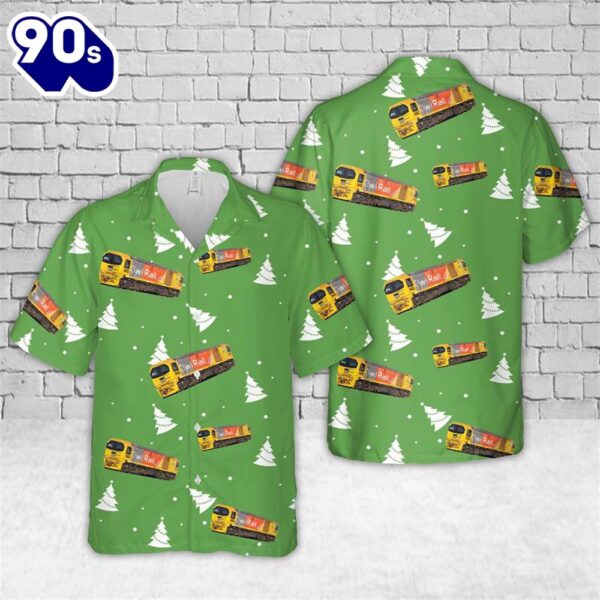 New Zealand KiwiRail Railways Locomotive DL 9452 Christmas Hawaiian Shirt