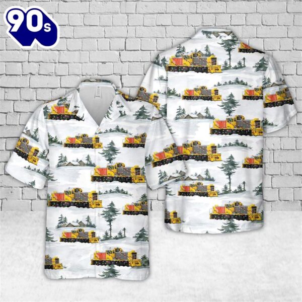 New Zealand KiwiRail Railways Locomotive DSG 3114 Christmas Hawaiian Shirt