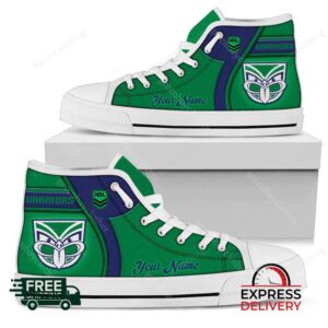 New Zealand Warriors NRL Personalized High Top Canvas Shoes