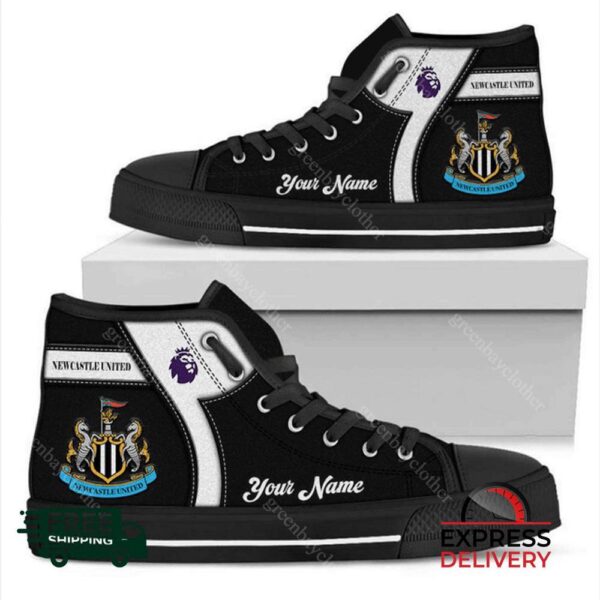 Newcastle United F.C Personalzied High Top Canvas Shoes