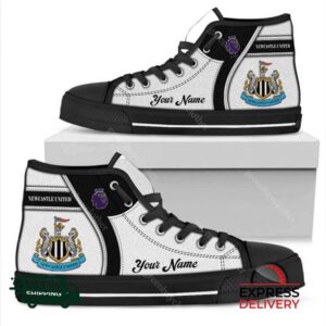 Newcastle United F.C Personalzied High Top Canvas Shoes