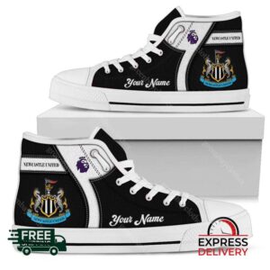 Newcastle United F.C Personalzied High Top Canvas Shoes