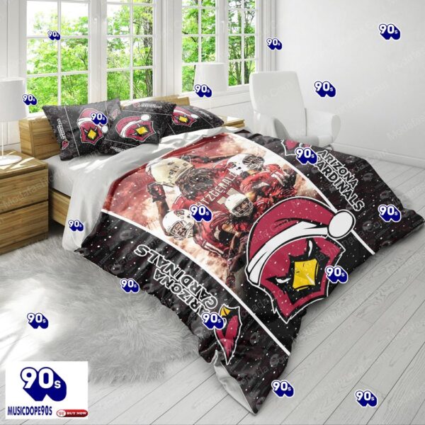 NFL Arizona Cardinals Logo Christmas Bedding Sets