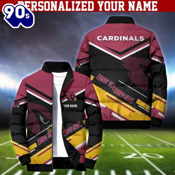 NFL Arizona Cardinals Puffer Jacket Personalized Your Name – Sport Puffer Jacket