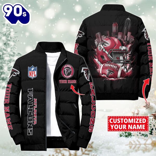 NFL Atlanta Falcons City Puffer Jacket Custom Name  – Sport Puffer Jacket