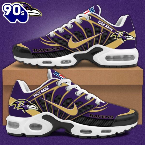 NFL Baltimore Ravens Football Team Sport TN Shoes Cr – Custom Name