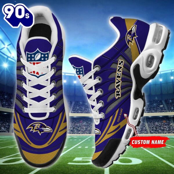 NFL Baltimore Ravens Football Team TN Shoes Sport – Custom Name