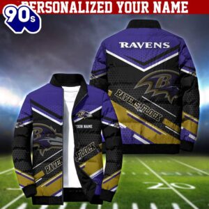 NFL Baltimore Ravens Puffer Jacket…