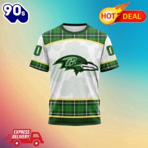 NFL Baltimore Ravens Special Design For St. Patrick Day All Over Print Shirts