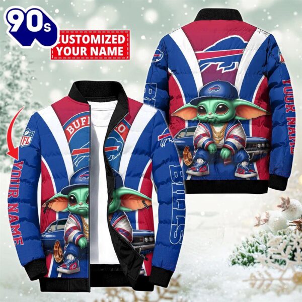 NFL Buffalo Bills Baby Yoda Puffer Jacket For Fans – NFL Puffer Jacket