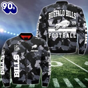 NFL Buffalo Bills Bomber Jacket Custom Your Name  Gift For Christmas