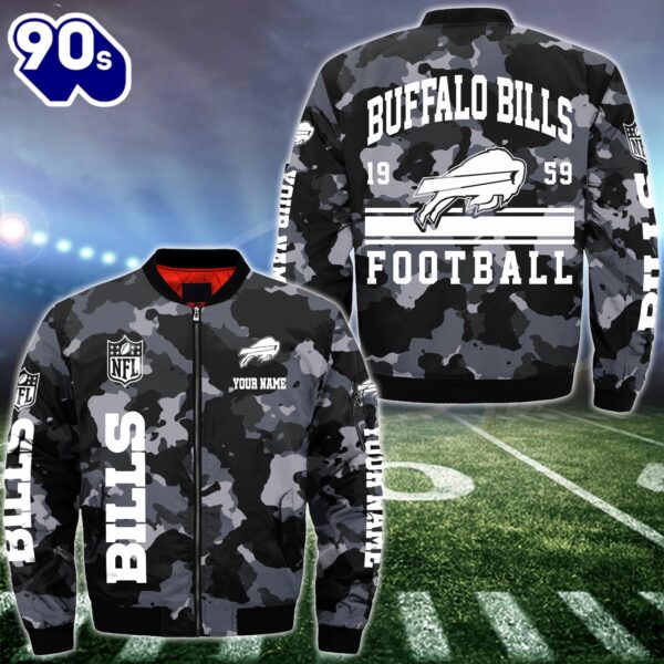 NFL Buffalo Bills Bomber Jacket Custom Your Name  Gift For Christmas