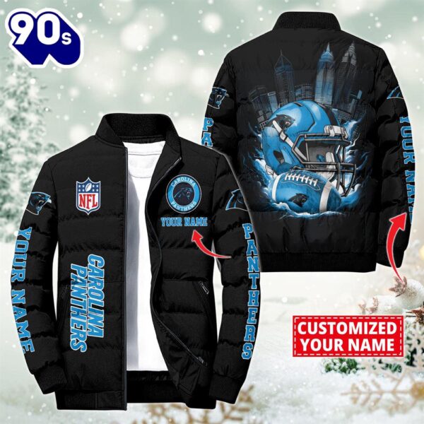 NFL Carolina Panthers City Puffer Jacket Custom Name  – Sport Puffer Jacket