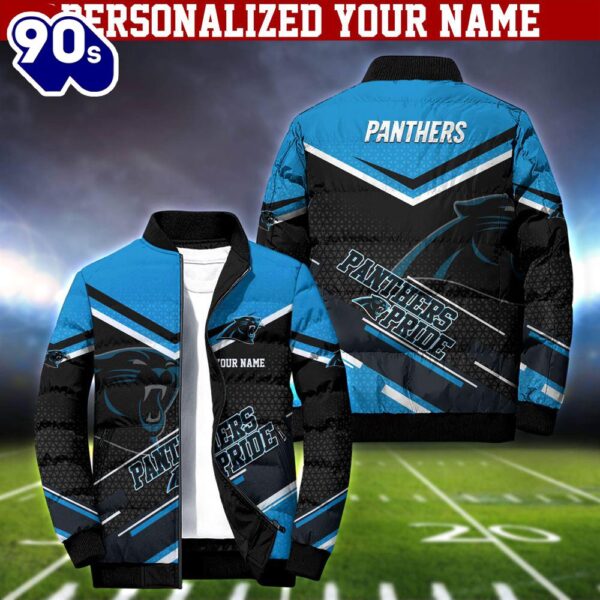 NFL Carolina Panthers Puffer Jacket Personalized Your Name – Sport Puffer Jacket