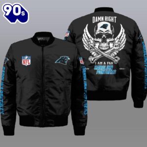 Nfl Carolina Panthers Wings Skull…