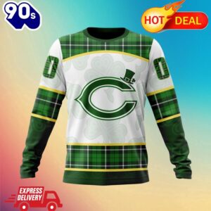 NFL Chicago Bears Special Design For St. Patrick Day All Over Print Shirts